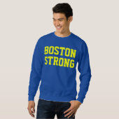 Boston strong blauw geel trui (Voorkant volledig)