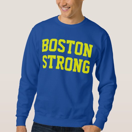 Boston strong blauw geel trui (Voorkant)
