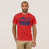 Boston Strong Blue T-shirt (Voorkant volledig)