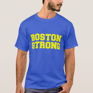 boston strong blue yellow t shirt