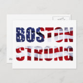 BOSTON STRONG BRIEFKAART (Voorkant / Achterkant)