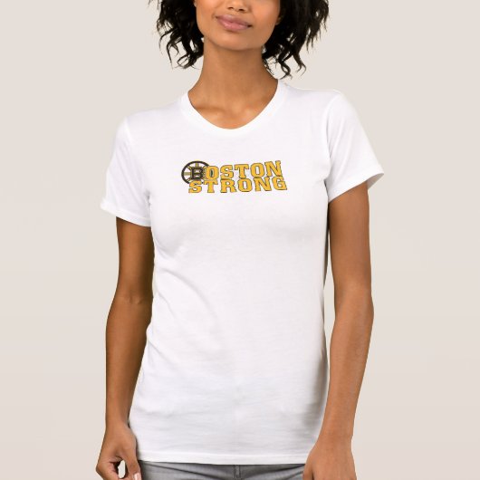 Boston Strong Bruins Hockey Logo T-Shirt (Voorkant)
