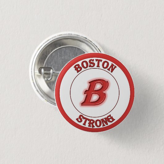 Boston Strong Buttonnen Ronde Button 3,2 Cm (Voorkant /achterkant)