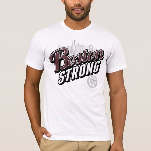 BOSTON STRONG CITY T-SHIRT (Voorkant)