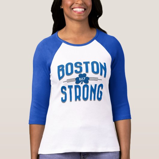 Boston Strong Deco Shamrock Irish T-shirt (Voorkant)