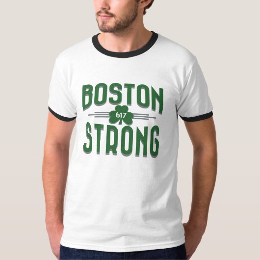 Boston Strong Deco Shamrock Irish T-shirt (Voorkant)
