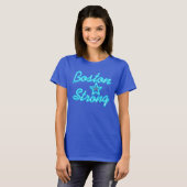 Boston Strong en Ggloing T-shirt (Voorkant volledig)