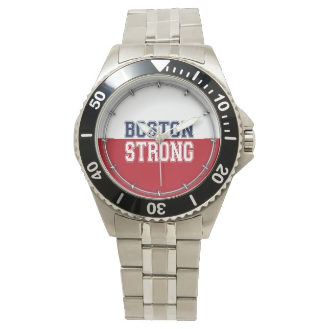 Boston STRONG Graphic Horloge (Voorkant)