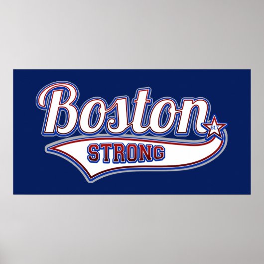 Boston Strong Hockey Style Poster (Voorkant)