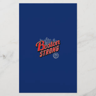 Boston Strong in rood en blauw decor Briefpapier