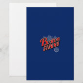 Boston Strong in rood en blauw decor Briefpapier (Voorkant / Achterkant)