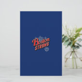 Boston Strong in rood en blauw decor Briefpapier (Staand voorkant)