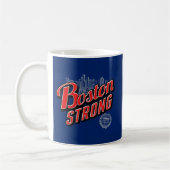 Boston Strong in rood en blauw decor Koffiemok (Links)