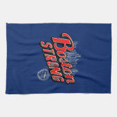 Boston Strong in rood en blauw decor Theedoek (Horizontaal)