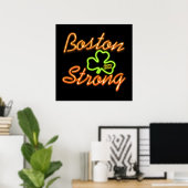 Boston Strong Irish GREEN Poster (Thuiskantoor)