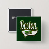 Boston Strong Irish GREEN Vierkante Button 5,1 Cm (Voorkant /achterkant)