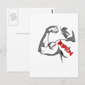 Boston Strong Muscle Briefkaart (Voorkant / Achterkant)