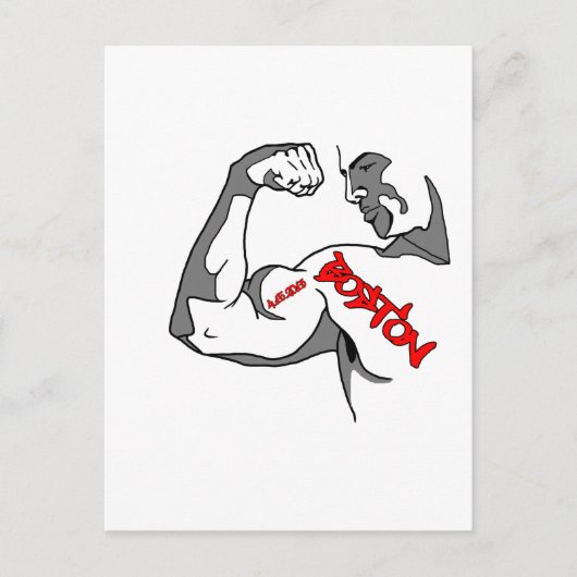 Boston Strong Muscle Briefkaart (Voorkant)