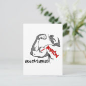 Boston Strong Muscle Briefkaart (Staand voorkant)