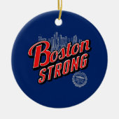 Boston Strong op een blauwe decoratie  (Voorkant)