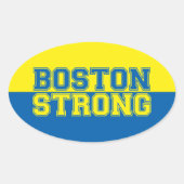 Boston Strong Ovale Sticker (Voorkant)