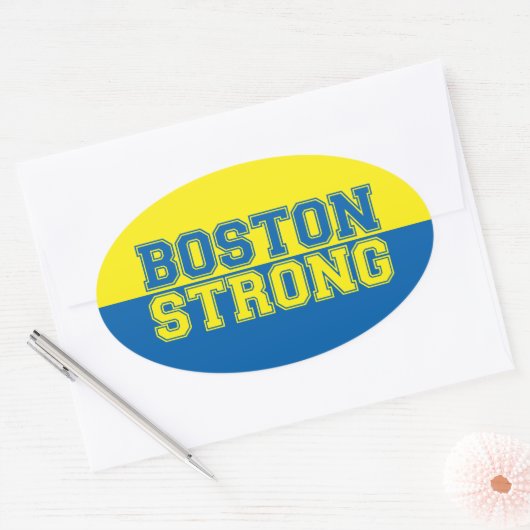 Boston Strong Ovale Sticker (Envelop)