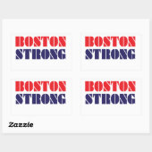 boston strong rechthoekige sticker (Vel)