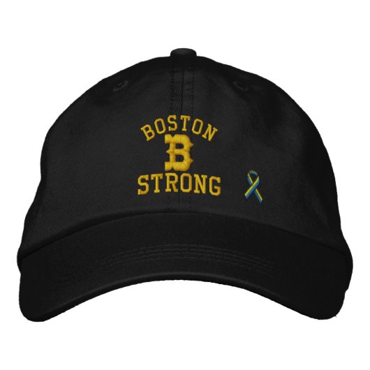 Boston Strong Ribbon Edition Geborduurde Pet (Voorkant)