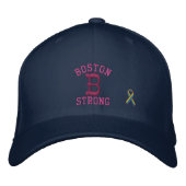 Boston Strong Ribbon Edition Geborduurde Pet (Voorkant)