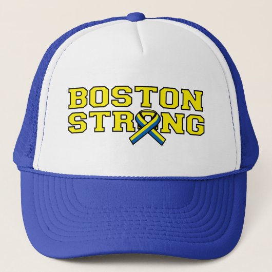 Boston Strong Ribbon Style Graphic Trucker Pet (Voorkant)