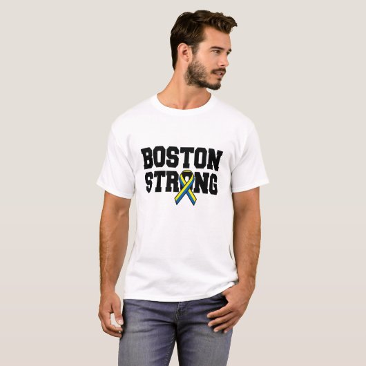 BOSTON STRONG Ribbon T-shirt (Voorkant volledig)