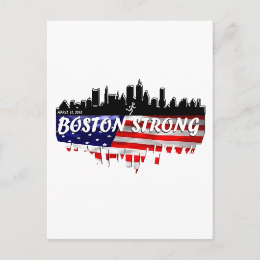 Boston Strong Run Briefkaart (Voorkant)