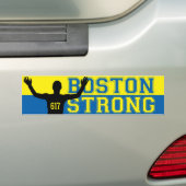 Boston Strong Silhouette 617 Bumpersticker (Op auto)
