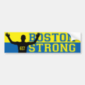 Boston Strong Silhouette 617 Bumpersticker (Voorkant)