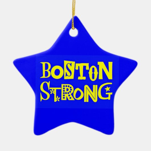 Boston Strong Star Ornament (Voorkant)