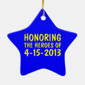 Boston Strong Star Ornament (Achterkant)