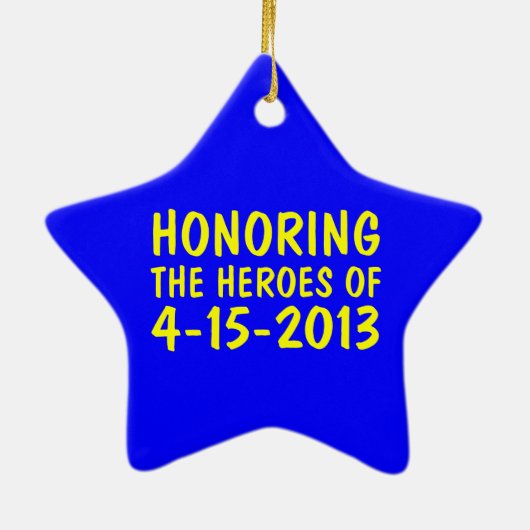 Boston Strong Star Ornament (Achterkant)