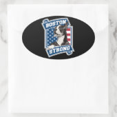 BOSTON STRONG TERRIER OVALE STICKER (Tas)