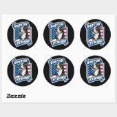 BOSTON STRONG TERRIER RONDE STICKER (Vel)