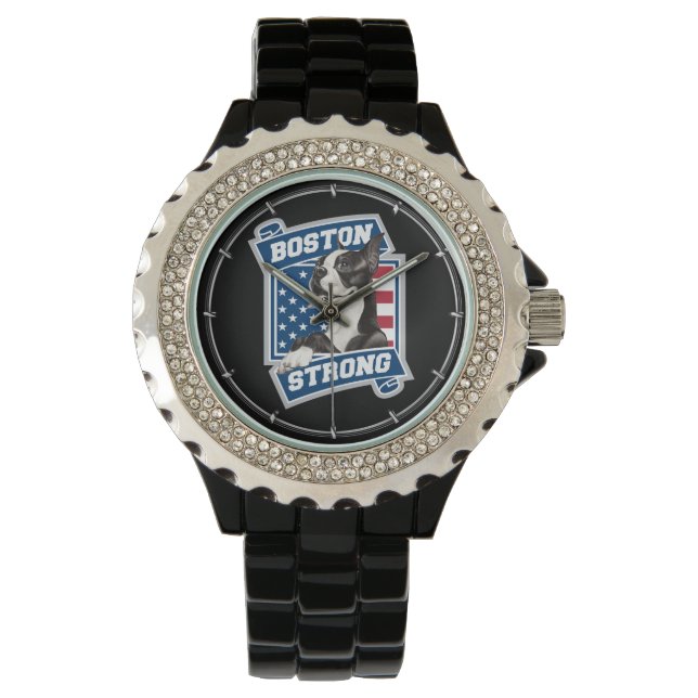 BOSTON STRONG TERRIER, stijl Horloge (Voorkant)
