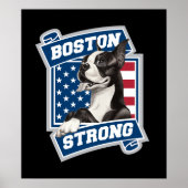 BOSTON STRONG TERRIER, stijl Poster (Voorkant)
