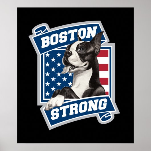 BOSTON STRONG TERRIER, stijl Poster (Voorkant)