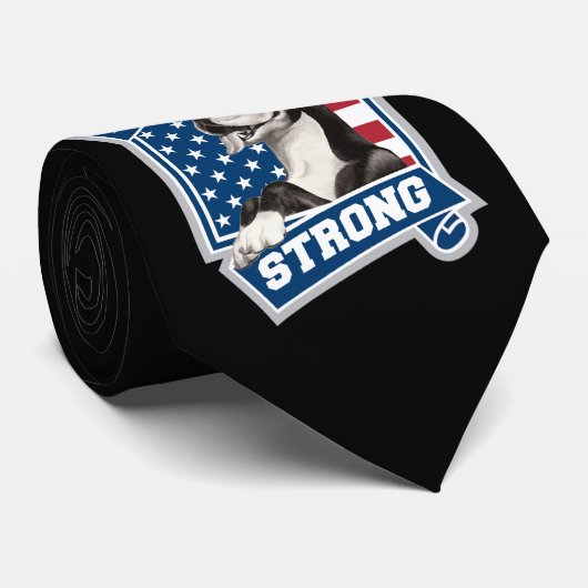 BOSTON STRONG TERRIER, stijl Stropdas (Opgerold)