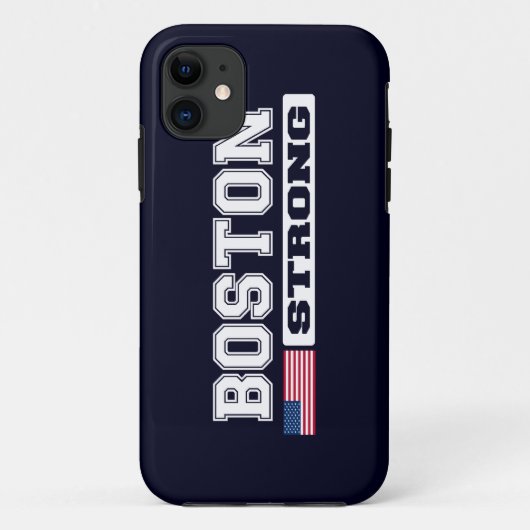 BOSTON STRONG U.S. Flag iPhone 5 Hoesje (Achterkant)
