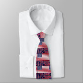 BOSTON STRONG U.S. Flag Necktie Stropdas (Gebonden)