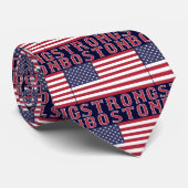 BOSTON STRONG U.S. Flag Necktie Stropdas (Opgerold)