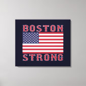 BOSTON STRONG U.S. Stretched Canvas Print (Voorkant)