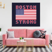 BOSTON STRONG U.S. Stretched Canvas Print (Insitu (Woonkamer))