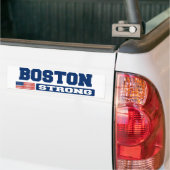 BOSTON STRONG U.S. Vlag Bumpersticker (Op Truck)