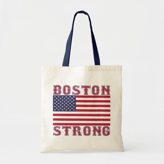 BOSTON STRONG U.S. Vlag Canvas tas (Voorkant)